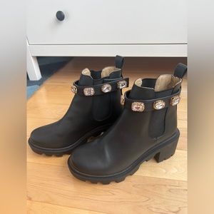 Steve Madden bejeweled booties! So cute with tights and a dress for fall.